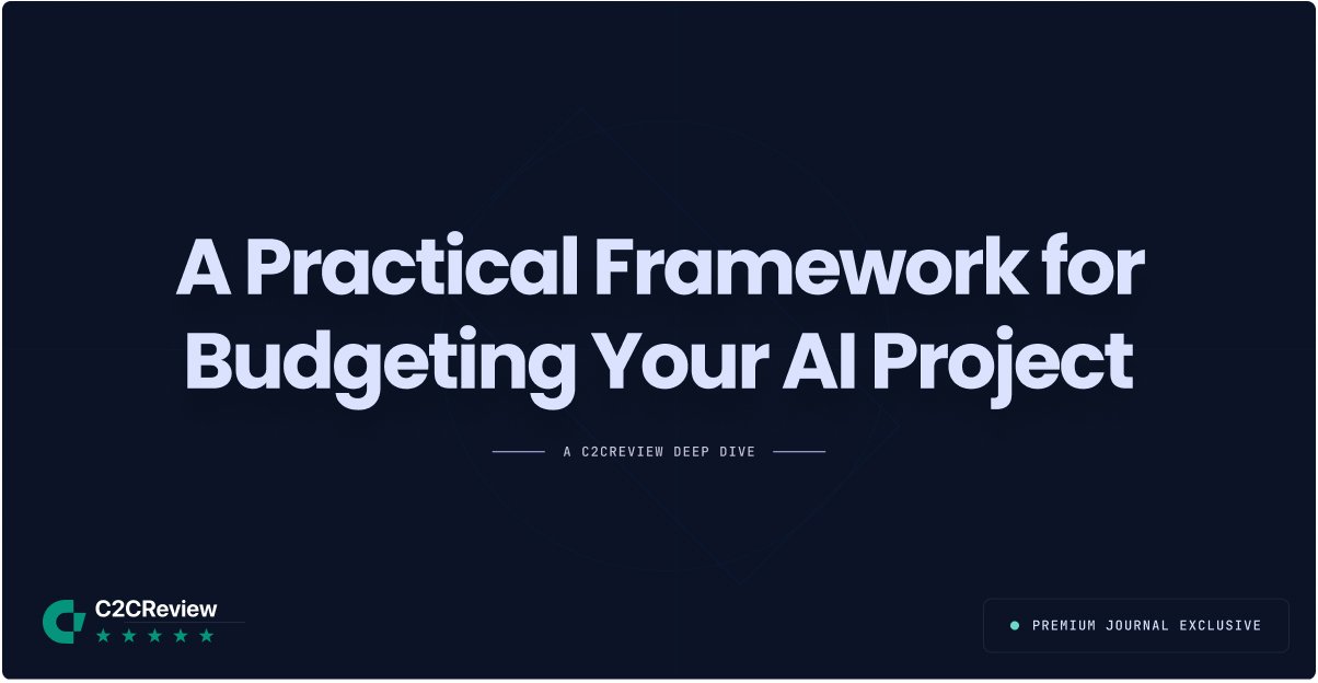 A Practical Framework for Budgeting Your AI Project